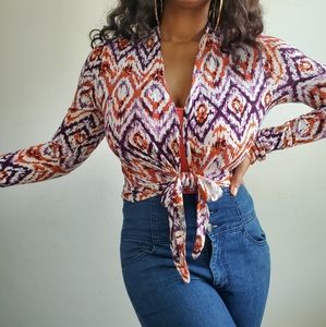 Poof! Tribal Print Cardigan